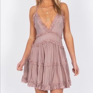 Princess Polly the Dawning Mini Dress Mocha